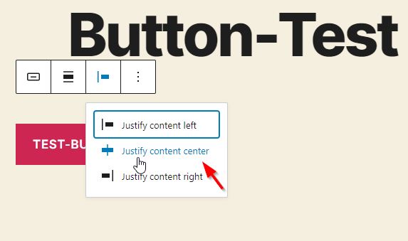 Button mit dem Block-Editor