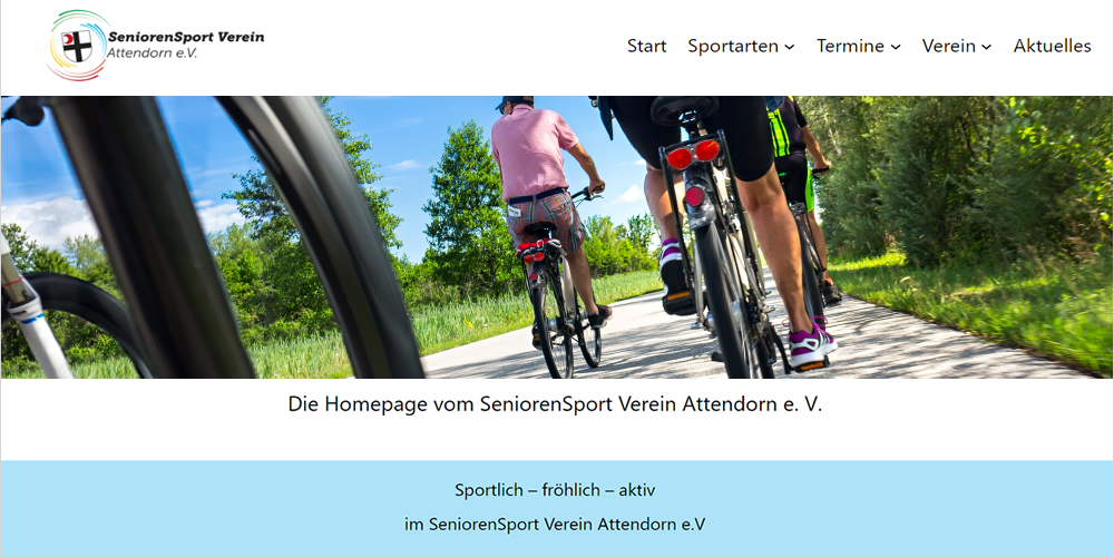 Screenshot SeniorenSport Verein e. V., Attendorn