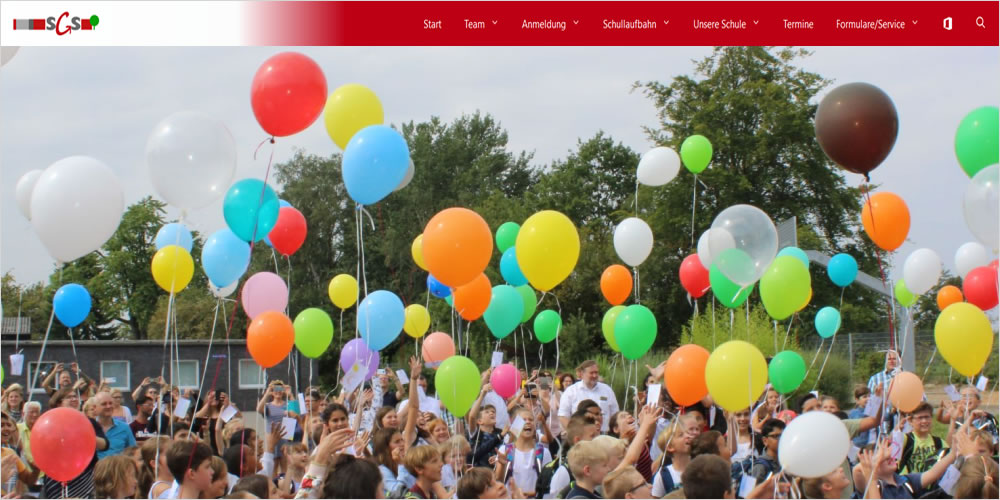 Screenshot Gesamtschule Stolberg