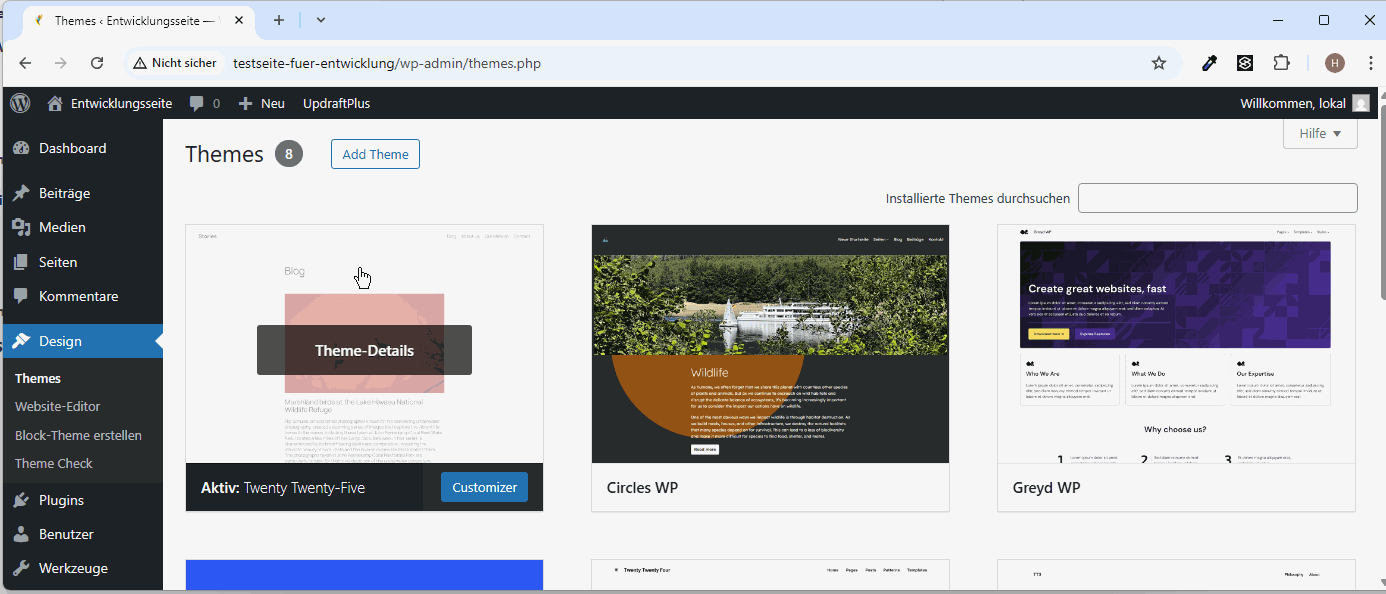 Set the background colour of the header to white (in the example for Twenty Twenty-Five)