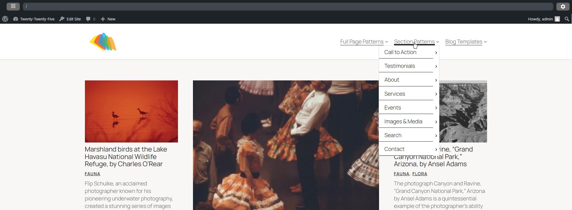 Navigation: Animierter Unterstrich bei Block Themes
