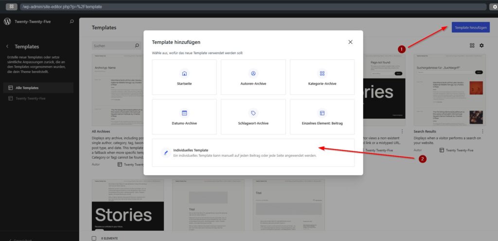 Block Themes: Template mit geänderter Darstellung beim Beitragsbild ...